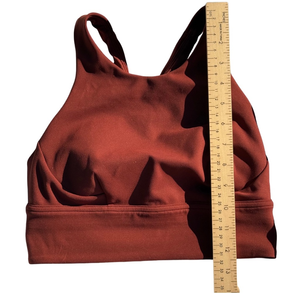 Lululemon Wunder Train Longline Bra Brown Size 6 Medium Support C/D - Picture 4 of 16